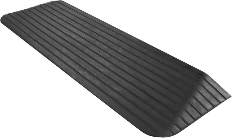 Silver Spring Solid Rubber Threshold Ramp 1-1/2" Rise 1,500 lb. Capacity for Wheelchairs and Power Scooters Indoor Outdoor Use - Image 1