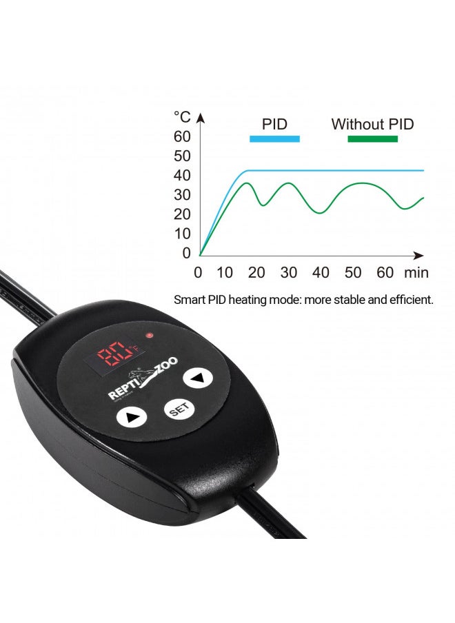 REPTIZOO REPTIZOO Reptile Dimming Thermostat Heat Lamp Temperature Controller with LED Digital Screen, Specifically Designed for Light Heat Bulbs & Heaters  - Image 3