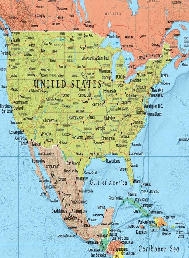 Swiftmaps 48x78 World Classic Premier Wall Map Mega Poster - Image 2