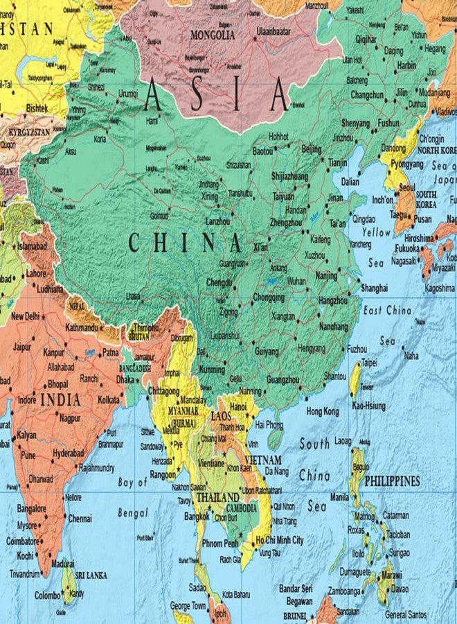 Swiftmaps 48x78 World Classic Premier Wall Map Mega Poster - Image 4