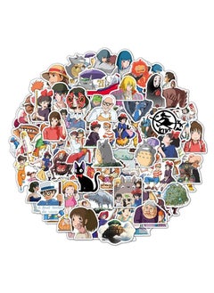Generic 100-Piece Hayao Miyazaki Cartoon Stickers Vinyl Aesthetic Sticker Laptop Stickers for Skateboard Guitar Travel Case Graffiti Sticker Door Luggage Car Bike Bicycle for Kids Teens Girls Adults  - Image 1