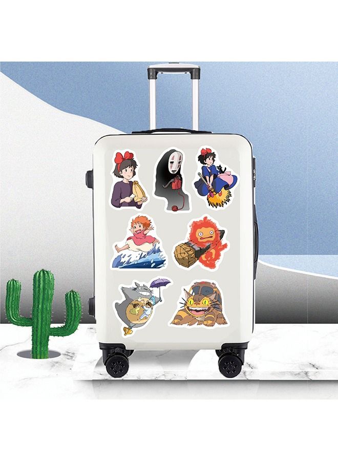 100-Piece Hayao Miyazaki Cartoon Stickers Vinyl Aesthetic Sticker Laptop Stickers for Skateboard Guitar Travel Case Graffiti Sticker Door Luggage Car Bike Bicycle for Kids Teens Girls Adults - Image 5