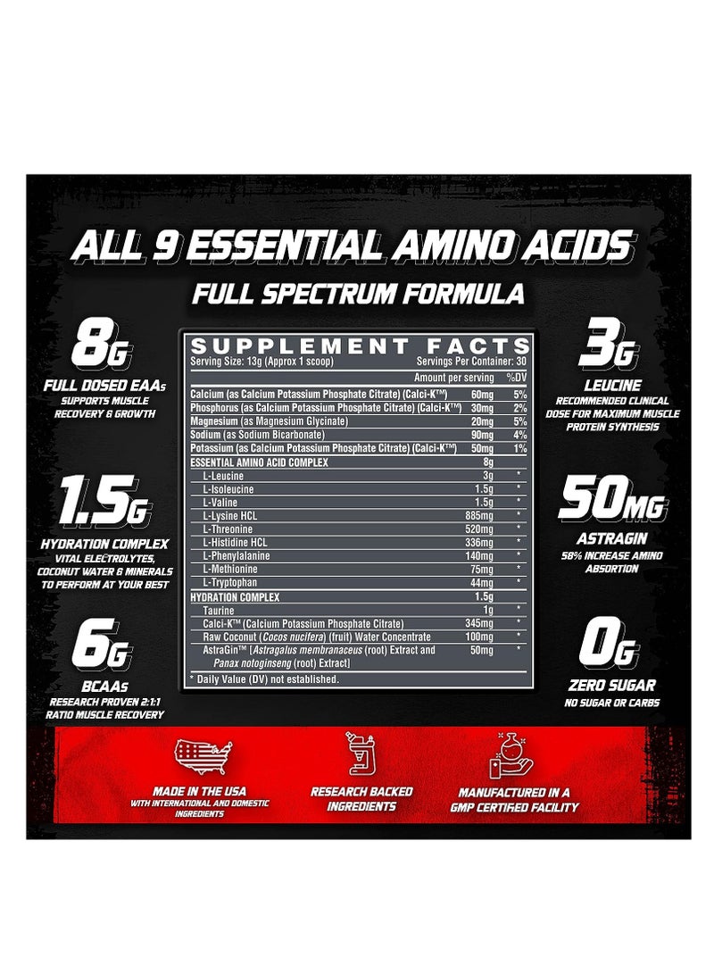 Nutrex Research EAA+ Hydro 30 Serving 390g Blood Orange - Image 3