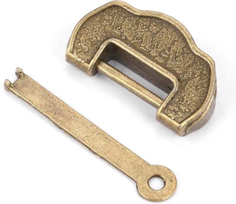 Brass Padlock Retro Jewelry Box Lock 2 5mm Rod Diameter Zinc Alloy Copper Color Small - Image 3