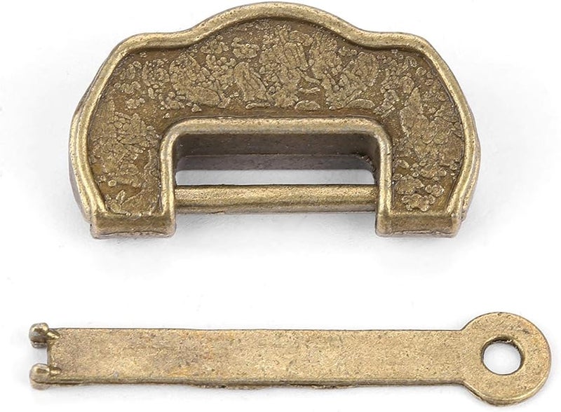 Brass Padlock Retro Jewelry Box Lock 2 5mm Rod Diameter Zinc Alloy Copper Color Small - Image 1