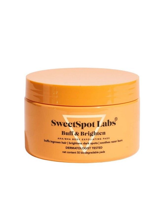 sweetspot labs Buff & Brighten Daily Ingrown Hair Treatment With Salicylic Acid And Niacinamide Safe For Bikini Area 50 Exfoliating & Brightening Pads  - Image 2