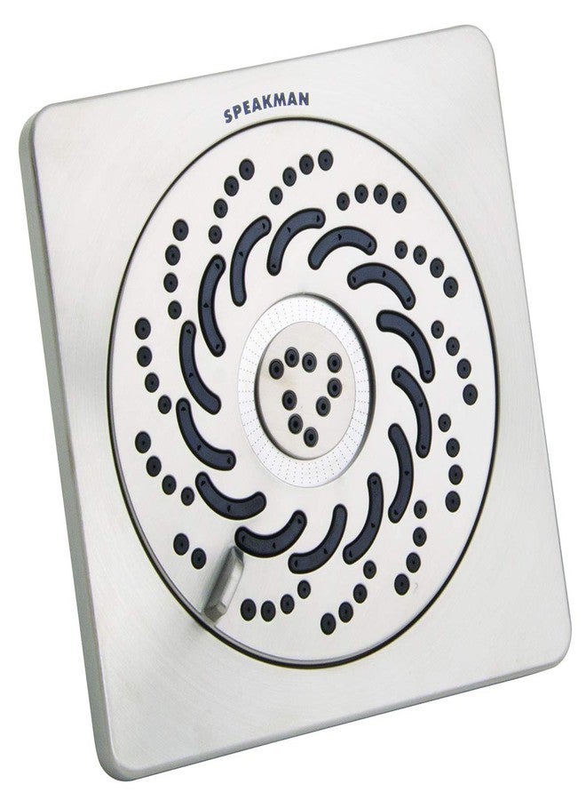 Speakman S-5001-BN-E2 Kubos Exhilaration High Pressure Fixed Shower Head, 2 GPM, Brushed Nickel - Image 1