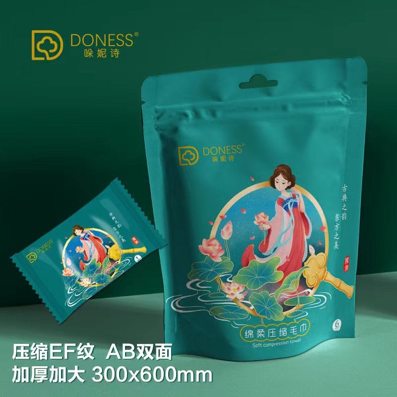 National fashion style 60X30cm extra thick compressed face towel wholesale Hotel hotel special disposable bath towel Compressed large towel 