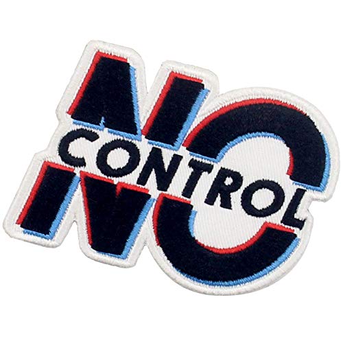 Rocking Planet No Control Patch Embroidered Biker Applique Iron On Sew On Emblem - Image 3