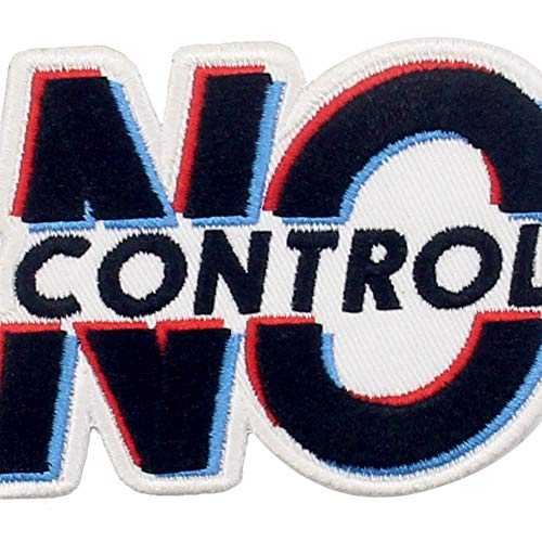 Rocking Planet No Control Patch Embroidered Biker Applique Iron On Sew On Emblem - Image 2