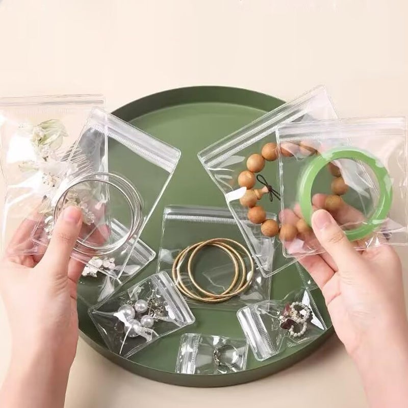 Loaengeo Small plastic bag, suitable for sealing pills and jewelry collection at home, transparent PVC bag (size 2.4x3.1''inches/100 pieces) - Image 2