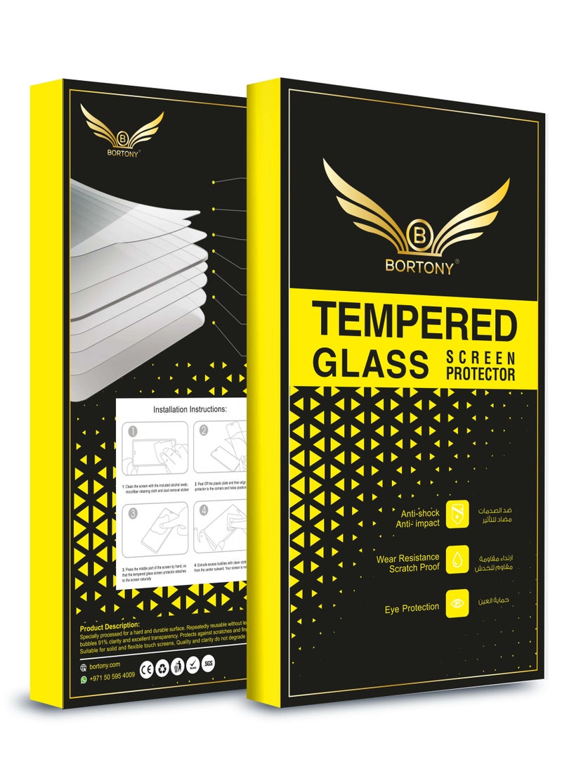 BORTONY Full Screen Protector for Huawei Nova 7 SE Clear/Black - Image 5