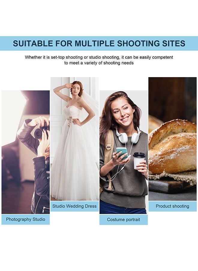 PADOM صندوق ضوء مثمن الأضلاع من بادوم مقاس 32 بوصة/80 سم، فلاش سبيدلايت ثماني الأضلاع، فلاش استوديو، صندوق ضوء مثمن الأضلاع مع حقيبة حمل للتصوير الفوتوغرافي للصور الشخصية أو المنتجات - Image 3