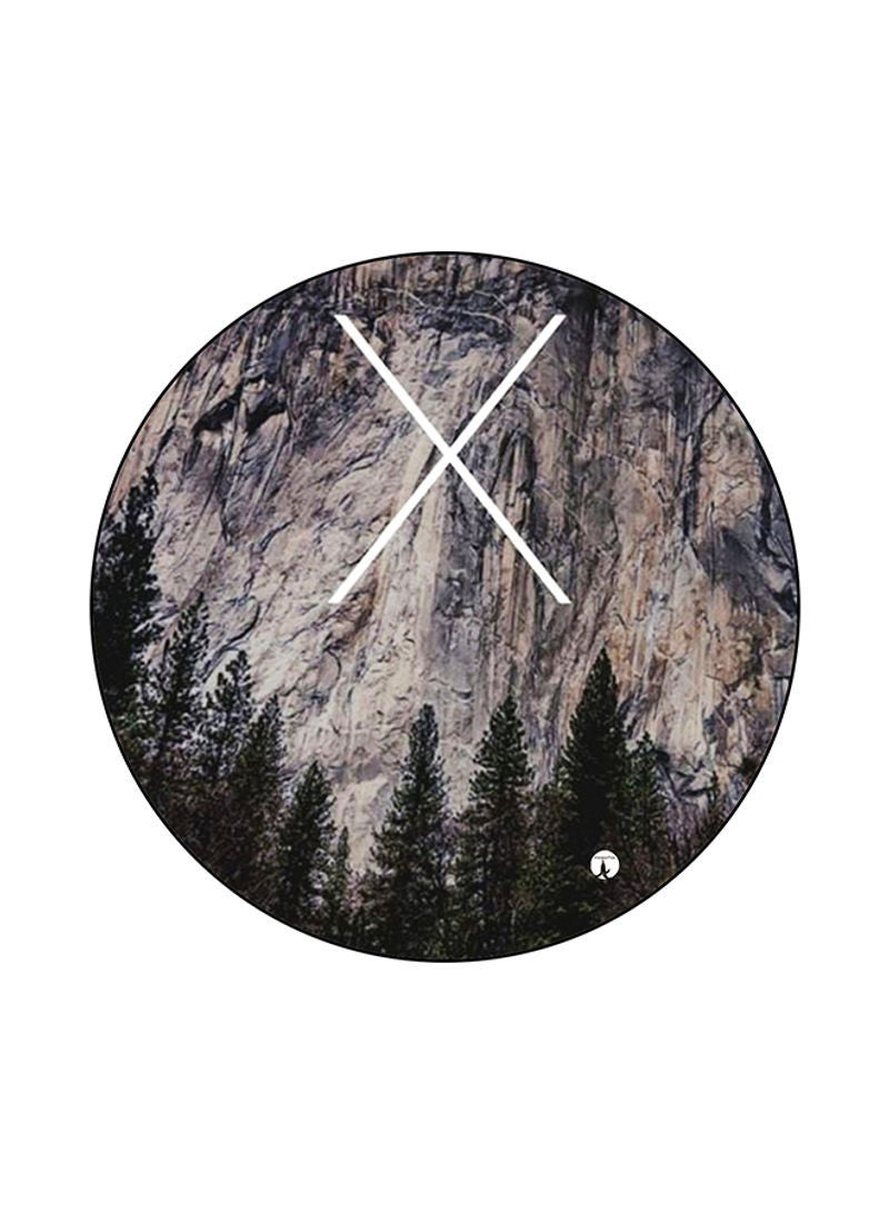 The Letter X Printed Mouse Pad Brown