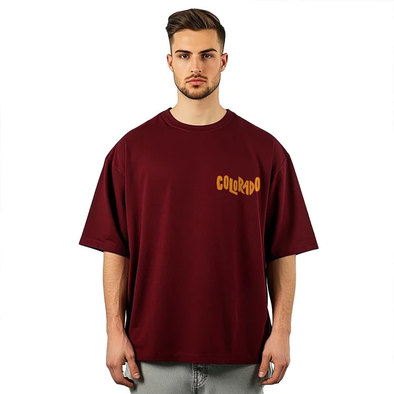 NOBERO Graphic Print Oversized T-Shirt for Men