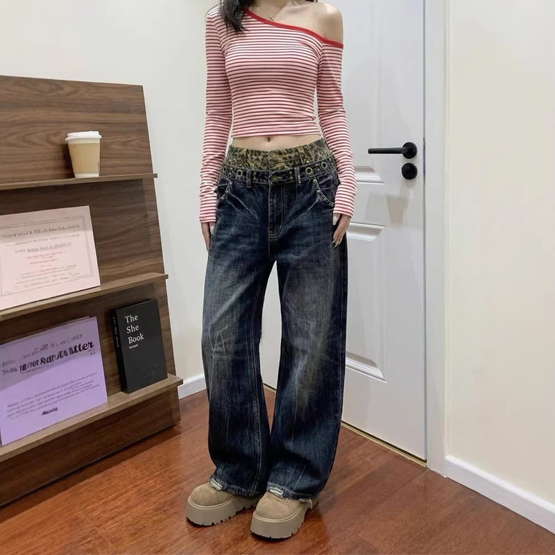 Unisex Casual Daily Denim Jeans - Image 2