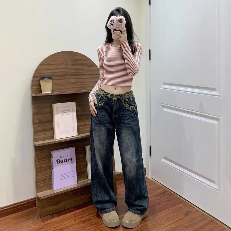 Unisex Casual Daily Denim Jeans - Image 1