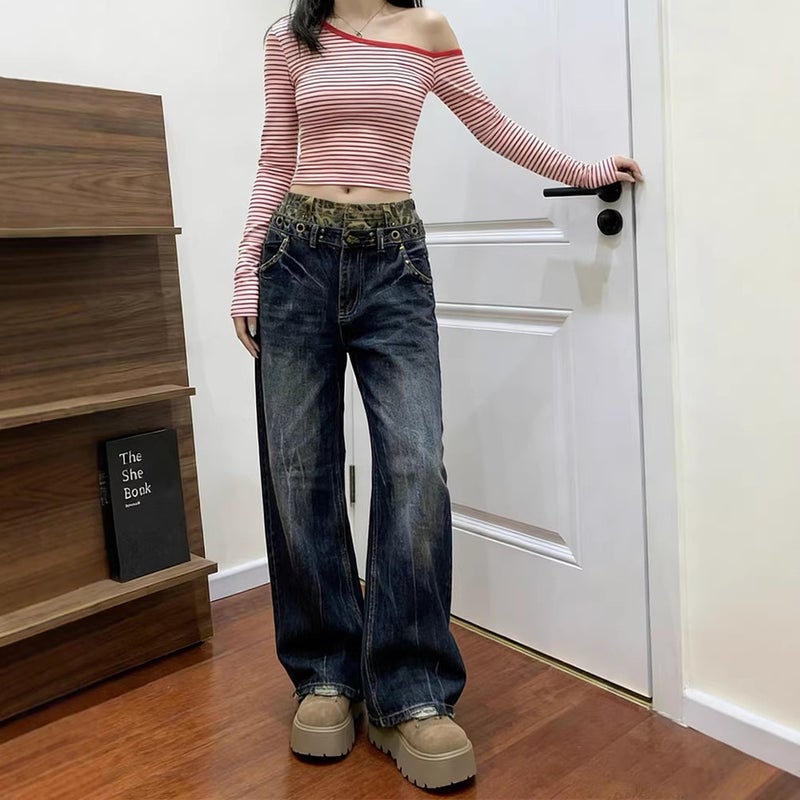 Unisex Casual Daily Denim Jeans - Image 5