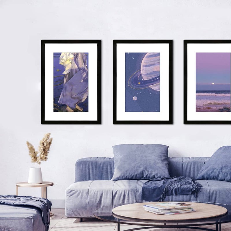 VNVNK 22x28 Frame Black, Perfect for 22x28 Inch Picture without Mat or 18x24 Inch Picture with Mat, Home Wall Decor Picture Frame-1 PCS - Image 4