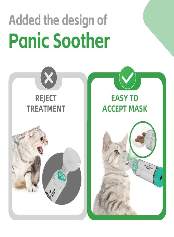 Neobay Cat Inhaler Spacer with Unique Panic Soother - Two Sets Included, 2 Pairs for Convenient Use (Backup Inhaler for When One is Still Not Dry After Cleaning) - Image 2