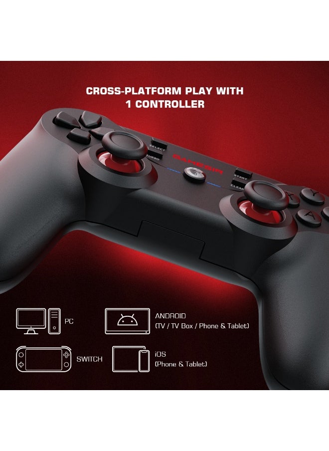 General - Classic Gamepad GameSir T3S Wireless Gaming Controller for Switch Windows PC Android TV Box iPad iOS & Android with Turbo Function, Dual Shock, 600mAh Lithium-ion Battery Playing 25hours - Image 1