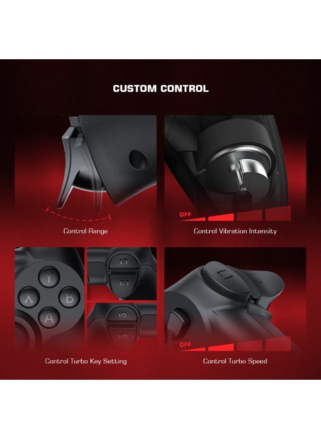 General - Classic Gamepad GameSir T3S Wireless Gaming Controller for Switch Windows PC Android TV Box iPad iOS & Android with Turbo Function, Dual Shock, 600mAh Lithium-ion Battery Playing 25hours - Image 1