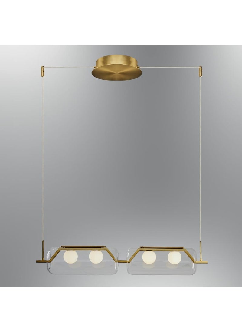 Özcan Aydınlatma - Özcan Lighting 3436-2AS-03 Ponni 2 Row Pendant Lamp S - Image 1