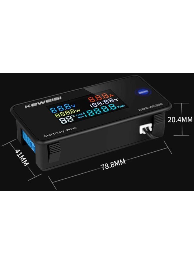 NIBEMINENT Digital Temperature Humidity Measurement Device Black 7.88x2.04x4.1cm - Image 3