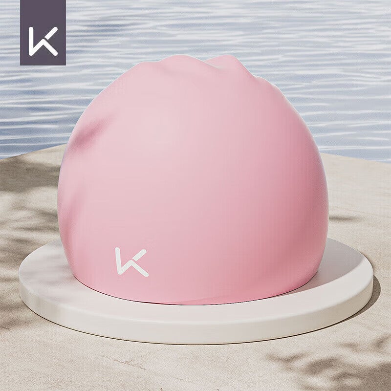 JD Jing Zao Keep Swimming Cap Silicone Waterproof Non-Binding Adult Men And Women Long Hair Ear Protection Large Size Big Head Circumference Children's Swim Cap - Image 1