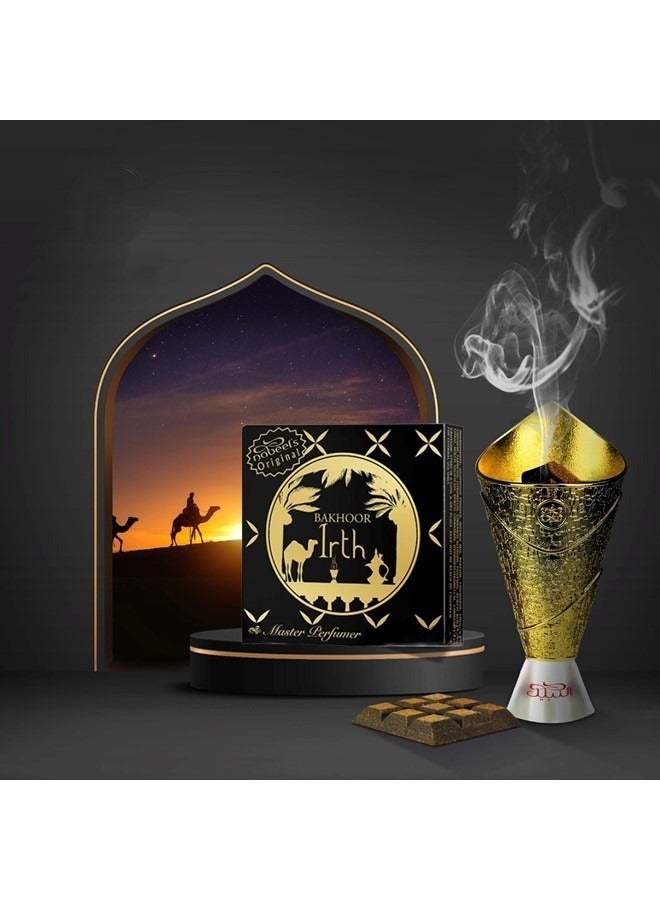 Nabeel Bakhoor Irth 40GMS Authentic Arabic Oudh Incense for a Deep Long-Lasting Luxury Fragrance Experience - Image 3