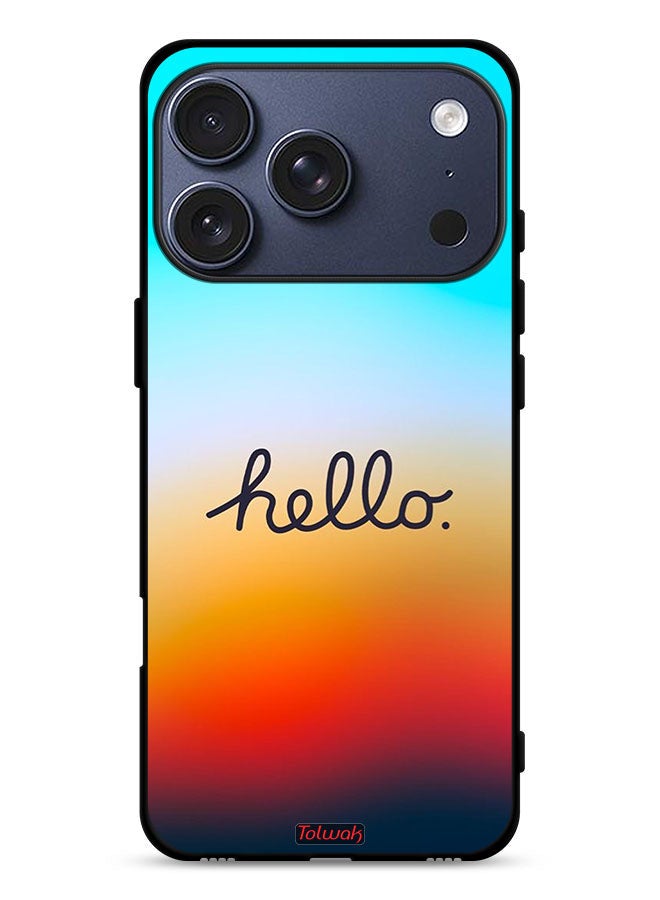 Tolwak Apple iPhone 17 Pro Protective Case Cover Hello - Image 1