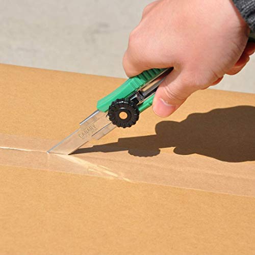 CANARY Heavy Duty Box Cutter Retractable Blade, Safety Corrugated Cardboard Cutter Knife, Made in JAPAN, Green (DC-25) - Image 5