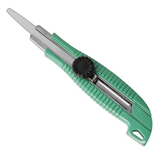 CANARY Heavy Duty Box Cutter Retractable Blade, Safety Corrugated Cardboard Cutter Knife, Made in JAPAN, Green (DC-25) - Image 1