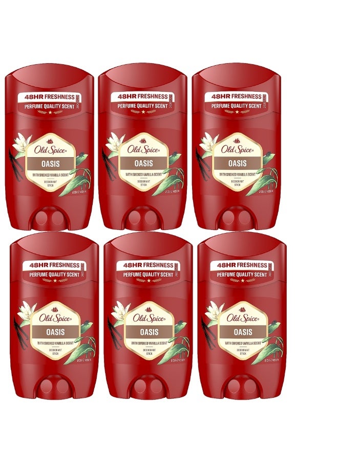 Old Spice Oasis Antiperspirant and Deodorant Stick For Men 50ml (Pack of 6) - Image 1