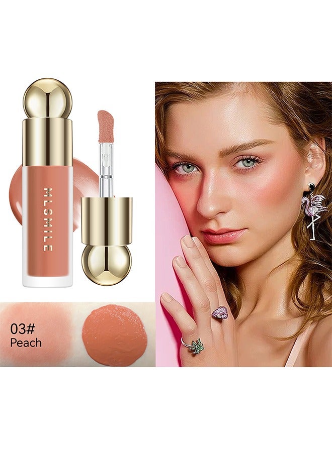 MySmile Liquid Blush Wand, Creme Blush Makeup Stick,Blush Beauty Makeup Dual Use for Cheeks & Lips, Long-Wearing,Dewy Finish,Skin Tint Blush, Contour Blush Wand, Gift for Women-03 - Image 1