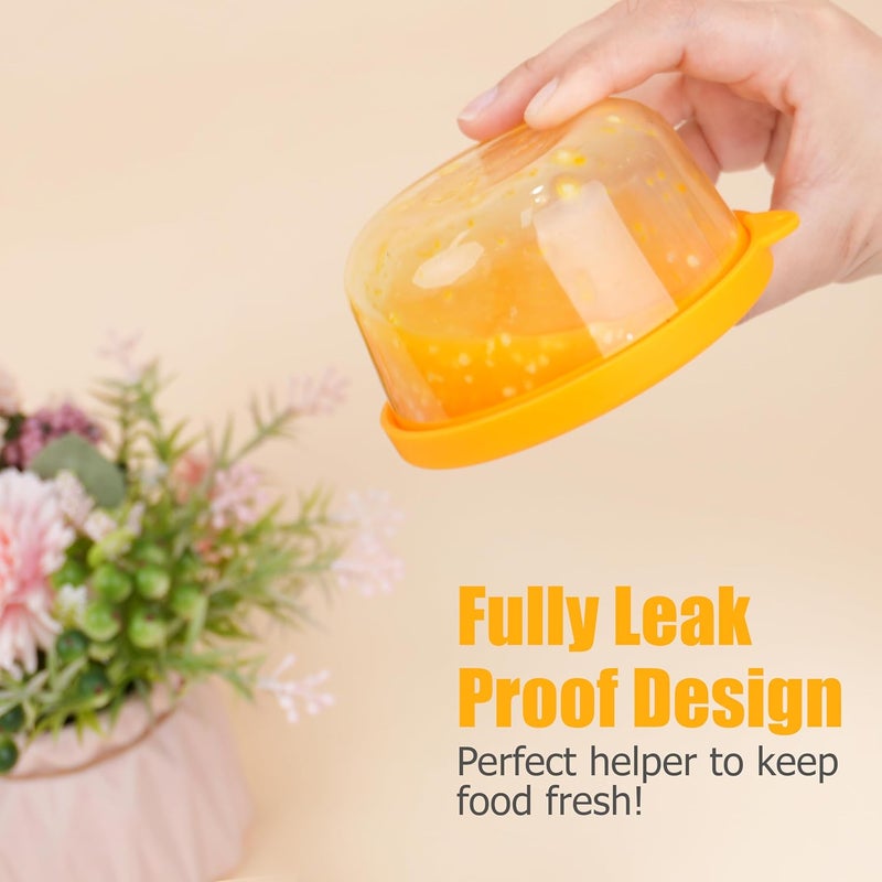 LUVCOSY لوفكوسي غطاء تخزين بديل من السيليكون بسعة 7 أكواب لأوعية زجاجية من Pyrex 7402-PC (الوعاء غير متضمن) عبوة من 2 آمن للاستخدام في الميكروويف وغسالة الأطباق والفريزر - Image 3