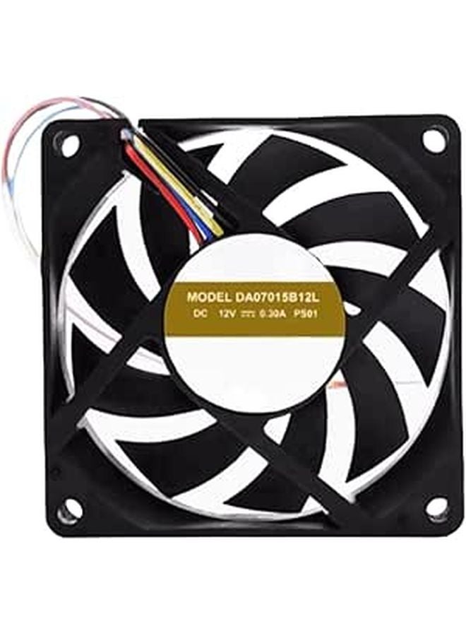 70x70x15mm 12V DC Ball Bearing Cooling Fan 0.3A 4 Pin 7CM - Image 1
