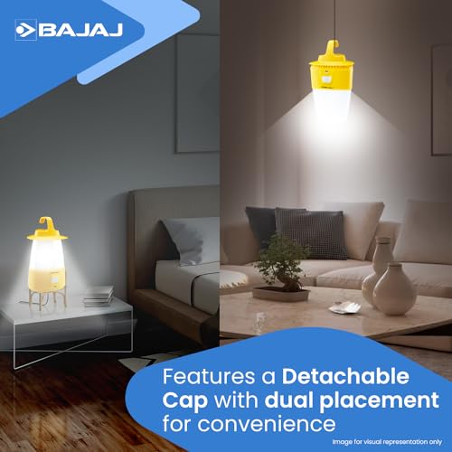 Bajaj Dhyuti Mini RC Lantern (610054_Yellow) Pack of 1 - Image 5