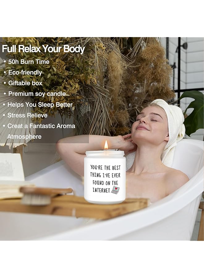 إيروريكس هدايا لها، هدية الذكرى السنوية، هدية رومانسية لصديقتها، هدايا عيد ميلاد مضحكة للنساء، زوجة، صديقة، أفضل الأصدقاء، أفضل صديقة، هدايا الأم، أفضل الشموع، هدايا للنساء - Image 4