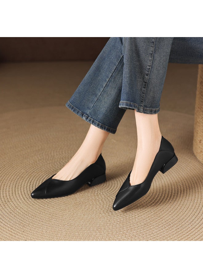 St&Sat Spring New Commuter Shoes Pointed Toe Fashion Wedding Shoes Business Fashion Banquet Leather Shoes - Image 3