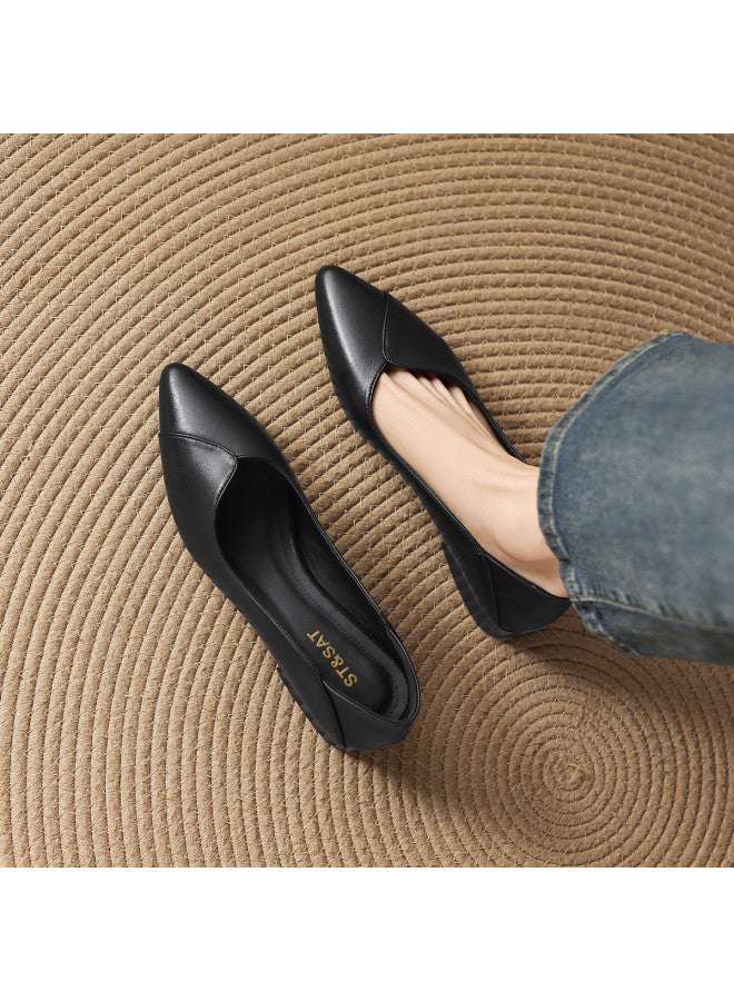 St&Sat Spring New Commuter Shoes Pointed Toe Fashion Wedding Shoes Business Fashion Banquet Leather Shoes - Image 2