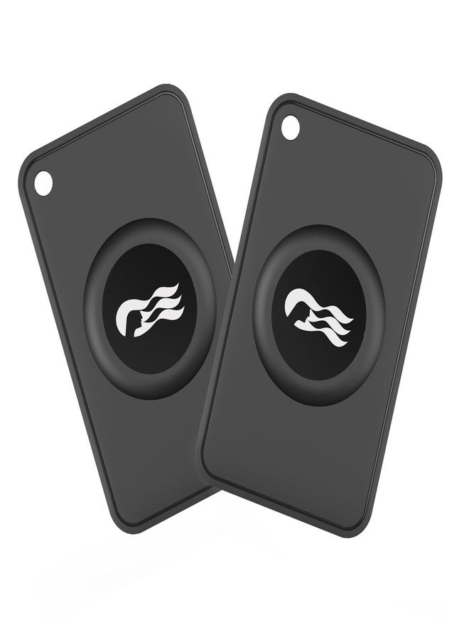 GudCoaks 2 Pack Cruise Medallion Holder Card for Wallet or Purse – Slim Silicone Case for Princess Ocean Medallion 2024 & 2025, Carnival Cruise Ship Essentials Accessory (Black + Black)