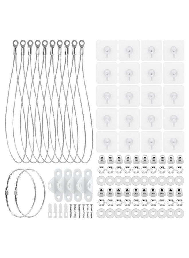 HONUTIGE 10 Pack Adjustable TV Safety Straps, Stainless Steel Furniture Straps, No-Drill Adhesive Anti-Tip Furniture Anchors for Baby Proofing, Secure Flat Screens Fix to Wall,Cabinet,Dresser,Stand Or Desk - Image 2
