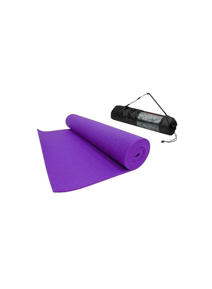 QSHOP Ultimate Premium Non-Slip 6mm Yoga Mat with Attached Carrying Bag Ideal for High Intensity Interval Training, Pilates, Yoga and Many Other Home Exercises from QShop®️  - Image 1
