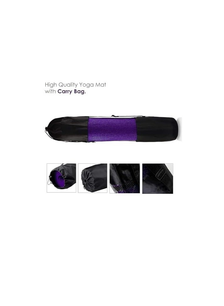 QSHOP Ultimate Premium Non-Slip 6mm Yoga Mat with Attached Carrying Bag Ideal for High Intensity Interval Training, Pilates, Yoga and Many Other Home Exercises from QShop®️  - Image 5