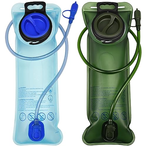 Mdvora 3L Hydration Bladder, Large Opening Water Storage Bladder Bag, for Cycling Hiking Camping(3L,2 Pack) - Image 1