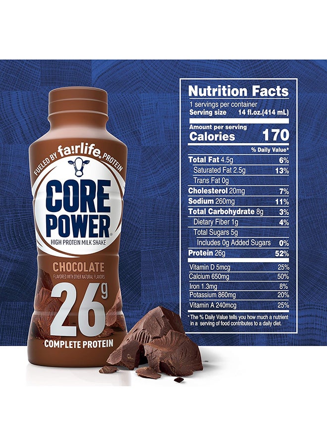Fairlife فيرلايف كور باور حليب شيك عالي البروتين بنكهة الشوكولاتة 414 مل، مع 26G بروتين - Image 2