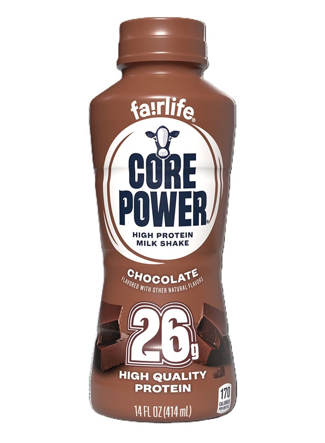 Fairlife فيرلايف كور باور حليب شيك عالي البروتين بنكهة الشوكولاتة 414 مل، مع 26G بروتين - Image 1