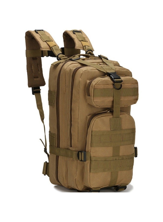 Generic Tactical Shoulder Outdoor Mountaineering Bag Army 30L Capacity Fan Camping Backpack Sports 3P Backpack Travelers Shoulder-Capacity:Black CP Camouflage  - Image 1