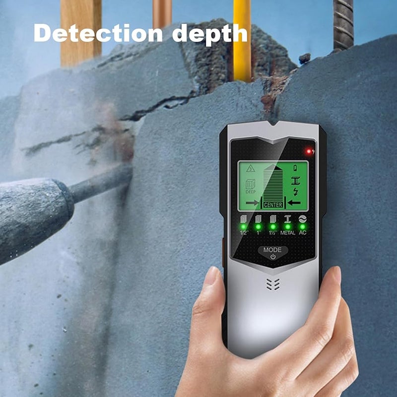 Multifunctional Wall Detector Stud Finder High Accuracy Sensor For Metal Pipes Cables Joists - Image 3